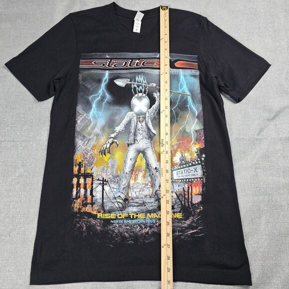 Static X Band Shirt Men Medium 2023 Concert Tour Rise of the Machine Graphic Tee - Picture 10 of 12